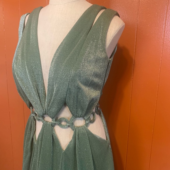 Tarik Ediz Vivid Nilgreen Prom Dress Bridesmaid Party Pagent - Picture 9 of 16